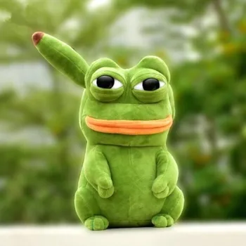 23 cm / 60 cm Üzgün Kurbağa peluş oyuncak Yumuşak dolgu yastık Sihirli İfade Pepe Üzgün Kurbağa Hayvan Peluş Bebek Doğum Günü Hediyeleri Çocuklar İçin