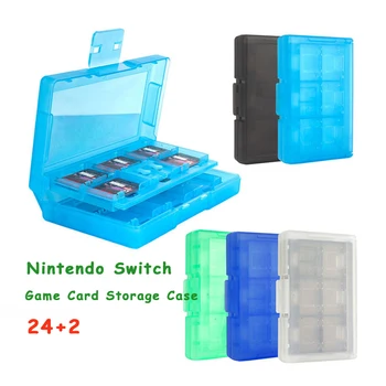 24 in 1 Anahtarı Oyun Kartı Durumda Kutusu Nintendo Anahtarı İçin OLED Taşınabilir saklama kutusu NS Lite Kartları Tutucu Koruyucu Kapak Sert Kabuk