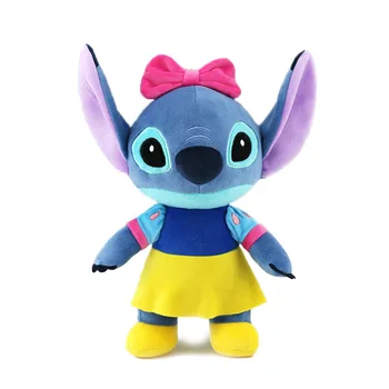 25cm Disney Lilo ve Stitch Çift Modelleri Sevimli Karikatür Dikiş Dolması Peluş Bebek Anime Peluş bebek oyuncakları Kawaii çocuklar için doğum günü hediyesi