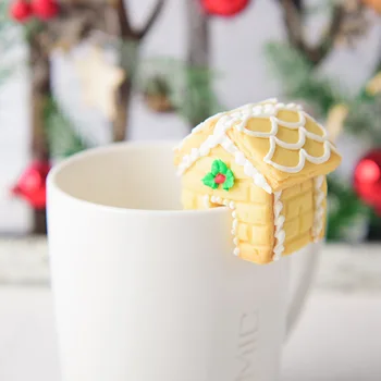 3 Adet Noel Zencefilli Ev Bisküvi Kesici Fondan Çerez Kalıp Noel Yeni Yıl Partisi Kek Dekorasyon Araçları kurabiye kesici