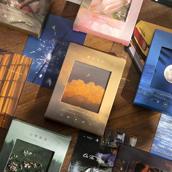 30 Sheets / Set Çiçek Kasaba Serisi Kartpostal INS Tarzı Manzara Lomo Kartı Mesaj Nimet Kartları Doğum Günü Noel Hediye Kartı