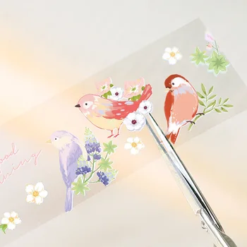 3cm * 300cm Kawaii Çiçek PET Washi Bant Sevimli Dantel Hayvan Desen Çıkartmalar Günlüğü Scrapbooking Karikatür Dekorasyon Malzemeleri