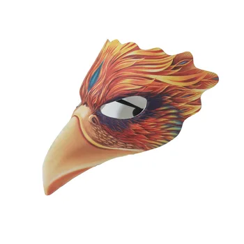 3D Kartal Maskesi Cadılar Bayramı Karnaval Hayvan Maskesi PU Deri EVA Yarım Yüz Maskesi Parti Masquerade Cosplay Kostümleri Sahne