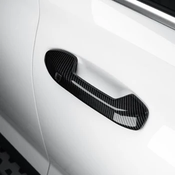 4 ADET Karbon Fiber Araba Kapı Kolu Kapağı Hyundai Palisade 2019 İçin 2020 2021 2022 Araba Kolu Kapağı Sol El Sürücü
