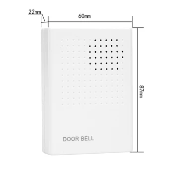 4 Teller Kablolu Beyaz Kapı Zili DC12V Erişim kontrollü kapı zili Elektronik Dingdong Zil Sesi Düğmesi Ev Güvenlik Sistemi için