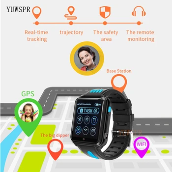 4G akıllı telefon saati Android 9 GPS Konumlandırma Ziyaret İnternet İndirme Uygulaması Müzik Video Oynatıcı SMS Çocuk Smartwatch W5