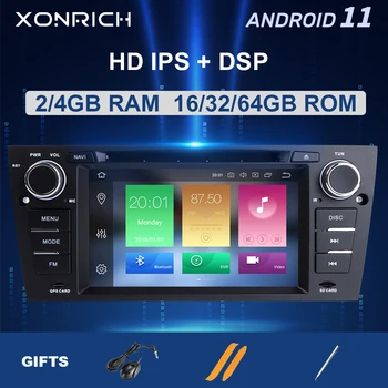 4GB 64G IPS DSP 1 Din Android 11 Araba kafa Ünitesi İçin E90/E91 / E92 / E93 Multimedya Oynatıcı Radyo Navigasyon Stereo GPS DVD 8 Çekirdekli