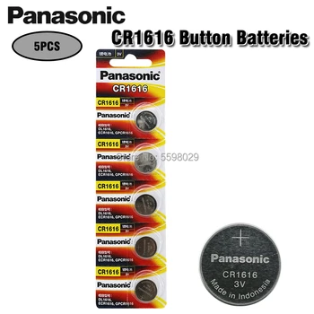 5 Adet / grup Panasonic 100 % Orijinal CR1616 Düğme Pil İçin İzle Araba Uzaktan Anahtar cr 1616 ECR1616 GPCR1616 3v Lityum Pil