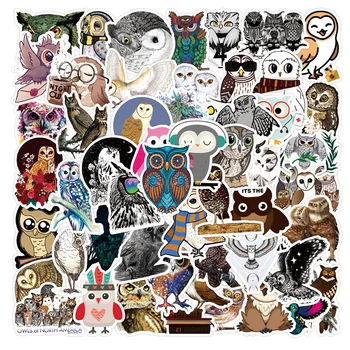 50 adet Sevimli Karikatür Baykuş Çıkartmalar Kırtasiye Karalama Defteri Kscraft Eskiz Defteri Araba Sticker Zanaat Malzemeleri Scrapbooking Malzeme