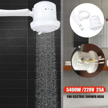 5400w 220v Elektrikli Duş Banyo Anında sıcak su ısıtıcı Memesi Hortum Braketi Banyo O4n2