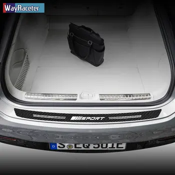 5D Karbon Fiber Vinil Arka Bagaj tampon çıkartması Mercedes Benz İçin Bir C E CLA GLA AMG W204 W205 C63 A45 W176 W117 W164 W212