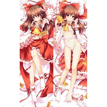 60x180cm Anime Touhou Projesi Remilia Kırmızı Cirno Saigyouji Yuyuko Dakimakura Yastık Kılıfı Vücut sarılma yastığı kılıfı