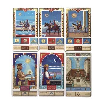 78 Kart Masonics Tarot Kartı Oracle Kart Eğlence Kader Kehanet mukavva Oyunu Tarot Ve Üçüncü Göz Tarot Seçenekleri