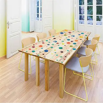 80 adet/takım Renkli Polka Dots Daire Duvar Çıkartmaları Çocuk Odaları İçin Ev Dekor Duvar Çıkartması DIY PVC Bebek Kreş Nokta Sticker Duvar