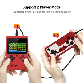 800 İN 1 Retro video oyunu Konsolu Elde kullanılır oyun Taşınabilir Cep Oyun Konsolu Mini El Oyuncu Çocuklar için Hediye