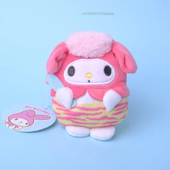 9cm Kawaii Peluş Çizgi film Şekil Hello Kitty Melodi Anahtarlık Anime Kuromi Benim Sevimli Mini Para Cüzdan Çanta Aksesuarları Sanrio Kolye