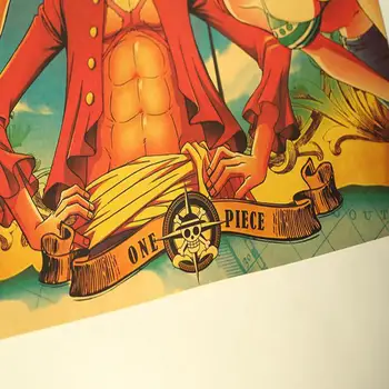 Anime Karakter Koleksiyonu Kraft kağıt büyük boy posteri ev dekorasyon boyama çekirdek 70.5x50. 5cm