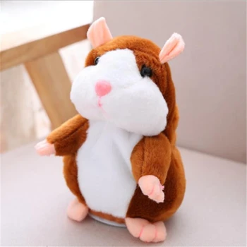 Anime Modelleri Konuşan Hamster Fare Pet Konuşmak Konuşan Ses Kayıt Hamster eğitici peluş oyuncak Çocuklar için noel hediyesi