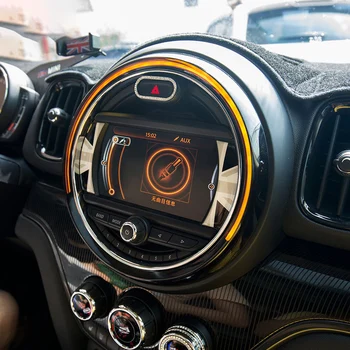 Araba LCD 6.5 inç dekorasyon çıkartması İç Şekillendirici Aksesuarları BMW MINI Cooper Clubman İçin F54 F55 F56 F57 F60 Countryman