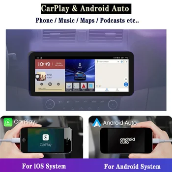 Araba Radyo Android Otomatik Oynatıcı Multimedya Kablosuz Carplay Honda Accord 7 2003-2008 İçin DSP 12.3 İnç Bluetooth FM AM Navigasyon