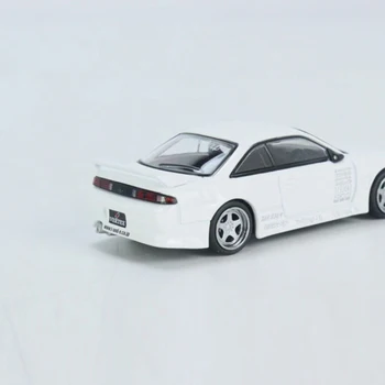 Asfalt İşleri 1: 64 Model Araba Silvia S14 Alaşımlı Döküm Araç-Beyaz