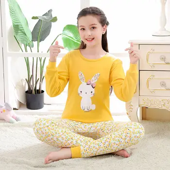 Avokado Pijama Kız Erkek Kıyafeti Bahar Çocuk Pijama Tam Kollu Ev Giyim Seti Genç Kıyafeti 15 16 17 18 Yıl