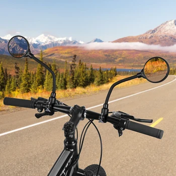 Ayarlanabilir Sol Sağ Aynalar Büyük Ekran Bisiklet Dikiz Aynaları Bisiklet Gidon Dışbükey Dikiz Aynaları