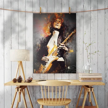Ağır Metal Müzik Grubu Ritchie Blackmore sanat posterleri, Rock Grubu Gitarist Modern Ev Dekor Baskılar Tuval Boyama Hayranları Hediye
