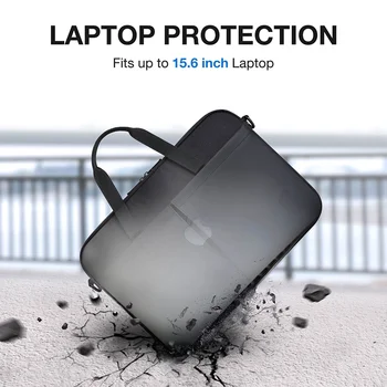 BAGSMART Anti-damla Büyük Kapasiteli laptop çantası Sırt Çantası Aksesuarları Iş Ofis Evrak Çantası Çanta Macbook Air Pro 13 ıçin Kılıf