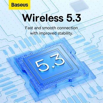 Baseus WM02 TWS Bluetooth Kulaklık Kulaklık Kablosuz 5.3 Bluetooth Kulaklık Dokunmatik Kontrol Gürültü İptal oyun kulaklığı
