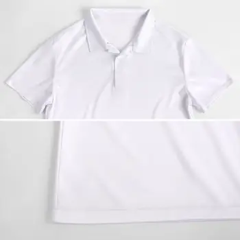 Beyaz Papatya POLO GÖMLEK Adam Zarif Çiçek Baskı Rahat Gömlek Yaz Streetwear T-Shirt Kısa Kollu Tasarım Büyük Boy Üstleri