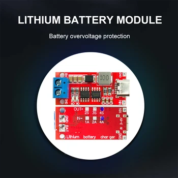 Boost Lityum Pil Modülleri Çok Amaçlı Pil Kartı şarj modülü Kolay Kullanım Güvenlik 2S 3S 4S Tip-C 8.4 V 12.6 V 16.8 V