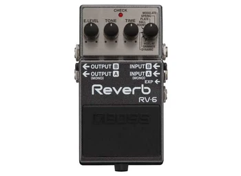 BOSS Reverb Gitar Pedalı RV-6 zengin, geniş Ses kadranlı kompakt ve çok yönlü yankı pedalı