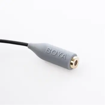 BOYA BY-CIP2 3.5 mm TRRS TRS Mikrofon Kablosu Adaptörü için iPad iPod Touch iPhone ve Android Smartphone Mikrofon Aksesuarları