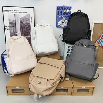 Büyük Kapasiteli Deri Kadın Sırt Çantası Erkekler seyahat sırt çantaları Yüksek Kaliteli Okul Çantalarını Mochilas Okul üniversite öğrencileri için sırt çantası