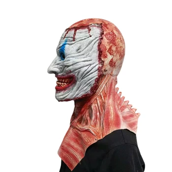 Cadılar bayramı Joker Jack Palyaço Korkunç Maske Yetişkin Ghoulish Çift Yüz Cilt Lateks Korku Kafatası Iki Katmanlı Ghostface İskelet Dekorasyon