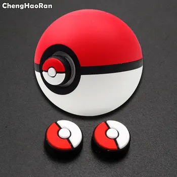 ChengHaoRan 2 adet Sevinç Sopa Sapları Cap Joystick Kapak Nintendo Anahtarı NS Denetleyici Poke Topu Artı Oyun Durumda