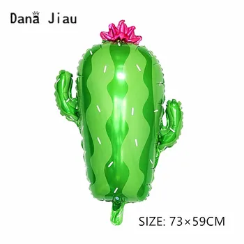 DanaJiau Meksika kaktüs balon yeşil çöl bitki küresel tropik bitki alüminyum folyo Balonlar Doğum Günü Partisi Süslemeleri erkek çocuk oyuncakları