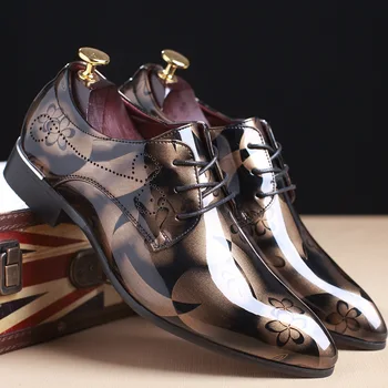 Deri ayakkabı Danc Erkek Düz Sneaker İngiliz erkek ayakkabısı Elbise Vogue Büyük Metre deri ayakkabı Erkekler İçin Üst Resmi Ziyafet