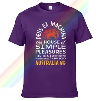 Deus-Ex-Machina Parramatta Nsw 2050 T Gömlek Erkekler İçin Sınırlı Sayıda Unisex marka tişört Pamuk İnanılmaz Kısa Kollu Üstleri