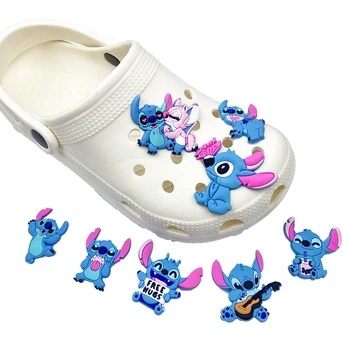 Disney Dikiş Çizgi Film karakteri Lilo ve Dikiş ayakkabı tokası Anime Sandalet Aksesuarları Corc Takılar Süslemeleri Çocuk çocuk Hediye