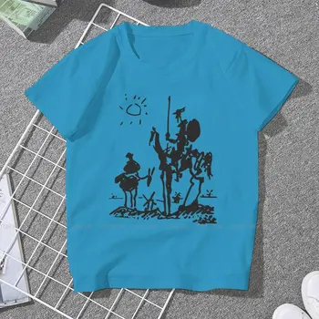 Don Quijote De La Mancha TShirt Kadın Kız Tasarım Duvar Sanatı Temel Eğlence T Shirt Yüksek Kalite Yeni Tasarım Gevşek