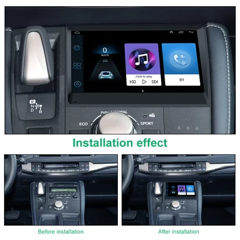 DSP Lexus CT200H Android 11 GPS Navigasyon Stereo Araba Radyo Multimedya Video Oynatıcı Autoradio CT200 Kafa Ünitesi Carplay