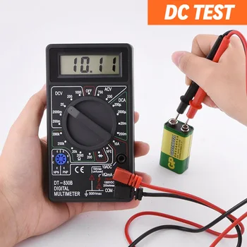 DT830B AC / DC LCD Dijital Multimetre 750/1000V Voltmetre Ampermetre Ohm Test Cihazı Yüksek Güvenlik El Metre Dijital Multimetre