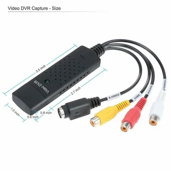 Ecomhunt Dropshipping VHS Dijital Dönüştürücü USB 2.0 Video Dönüştürücü Ses Yakalama Kartı VHS VCR TV Dijital Dönüştürücü