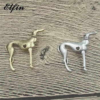 Elfin Trendy İtalyan Greyhound Kolye Moda Köpek Takı Gri Hhound Whippet Kolye Kadın Erkek Mücevherat