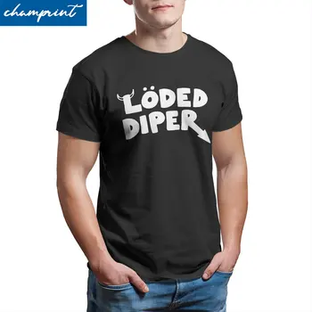 Erkek Lod Diper T Shirt GÜNLÜĞÜ Bir PISIRIK ÇOCUK pamuklu üst giyim Vintage Kısa Kollu Yuvarlak Yaka Tee Gömlek Artı Boyutu T-shirt