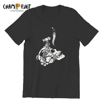 Erkekler İleri Gözlemler Grubu T Shirt SİS Kafatası Saf Pamuk Giyim Komik Kısa Kollu O Boyun Tees Baskılı T-Shirt