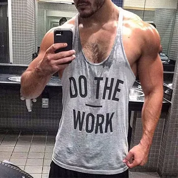Erkekler Kas Spor Salonları Egzersiz Tankı Üstleri Vücut Geliştirme Y Geri Kolsuz Yelek Stringer Atlet Gömlek Musclewear