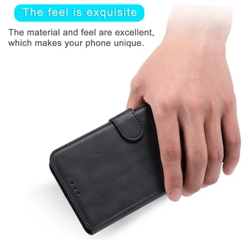 Etui Flip deri cüzdan Kılıf İçin Huawei P Akıllı Artı Pro Onur 10X Lite 9C Nova 5T 3E 3i 7 SE kart tutucu Kitap Kapağı Telefonu Çanta